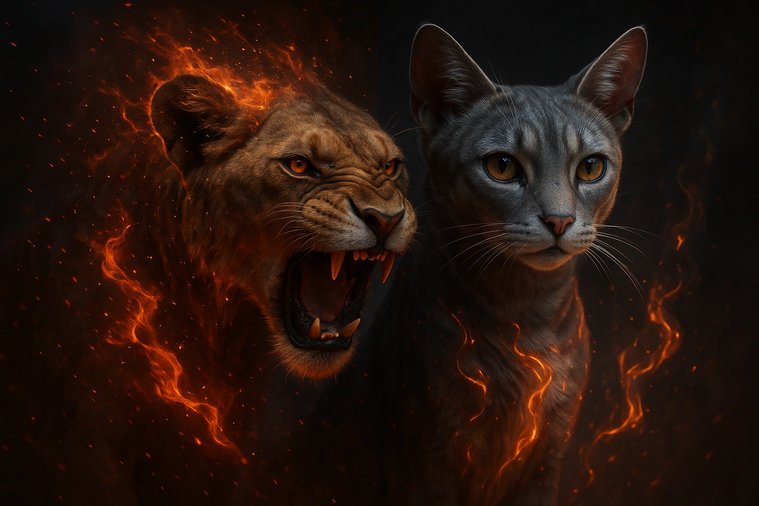 Transformation Lionne en Chat